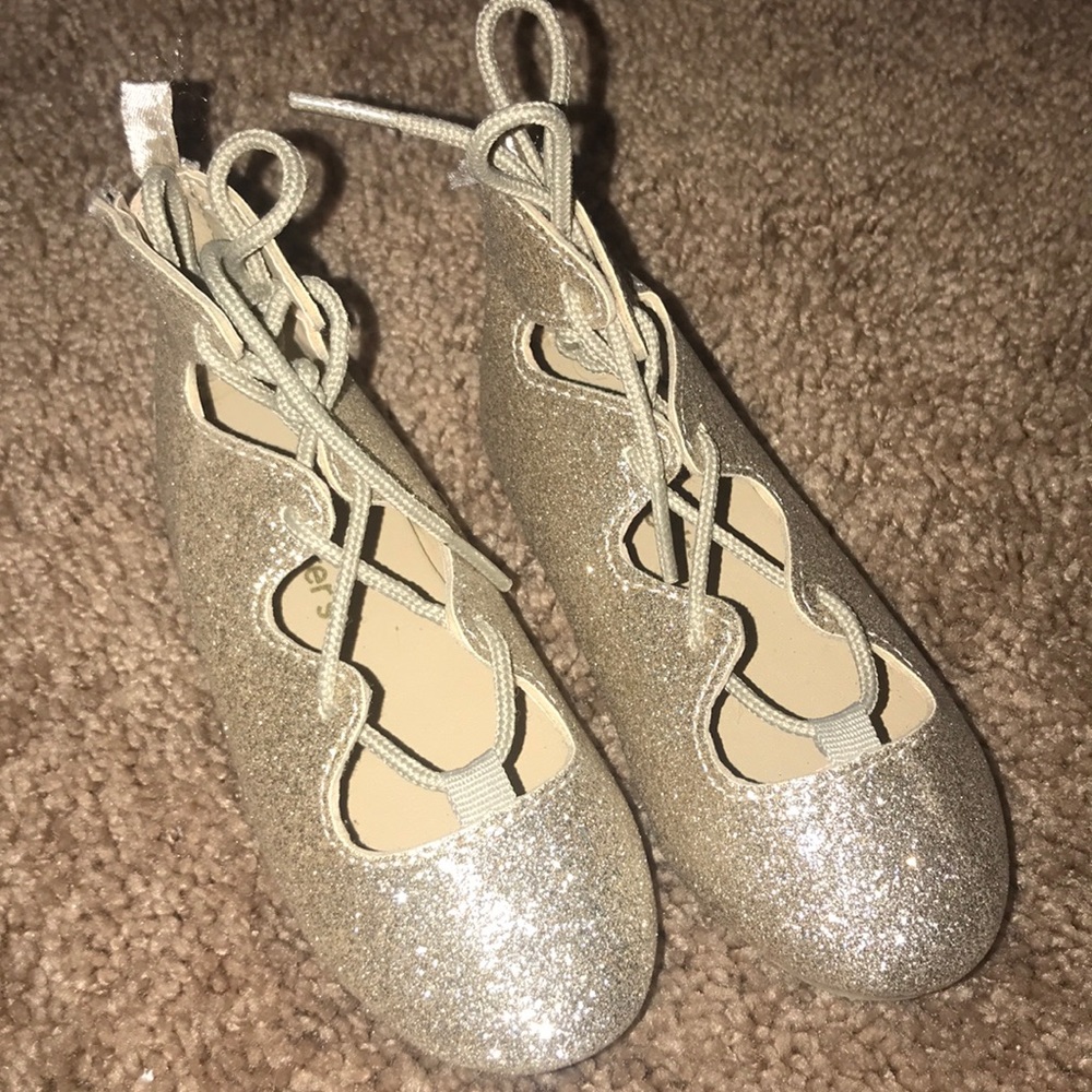 Carters toddler glitter gladiator sandels NWOT
